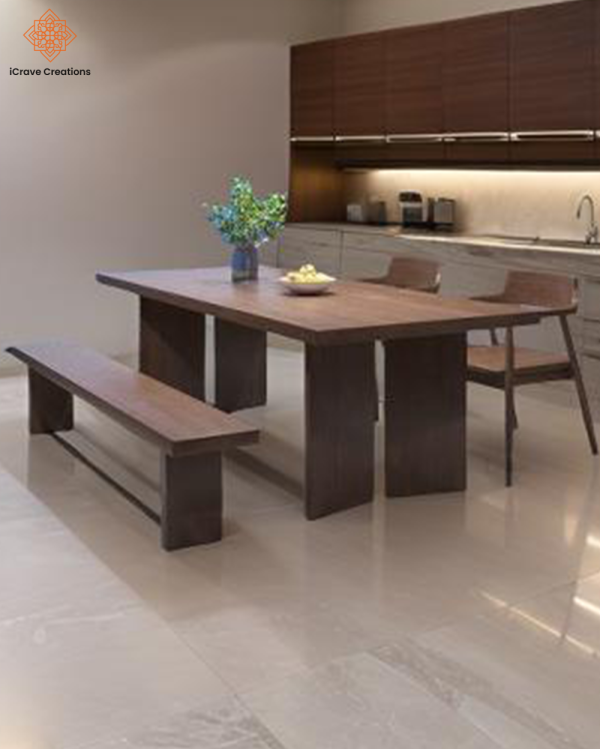 Rectangular 4 Seater Wooden Dining table