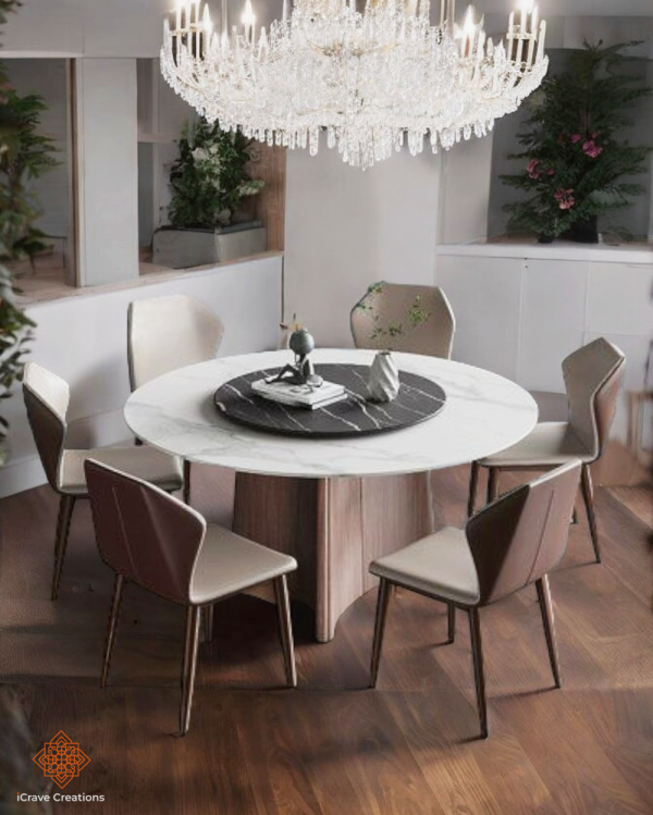 6 Seater Round Dining Table