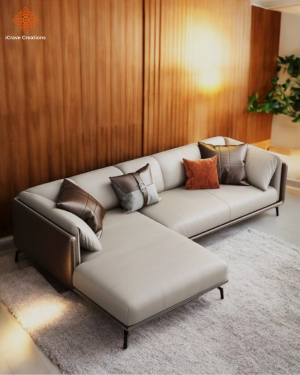 Modern 5 Seater L Shaped Sofa