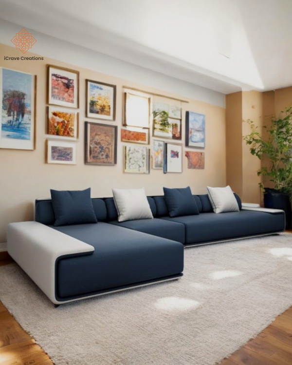 L shaped 6 Seater Modern Sofa