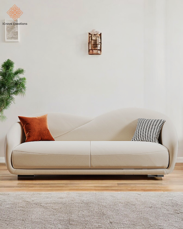 Modern 3 Seater Style Velvet Sofa