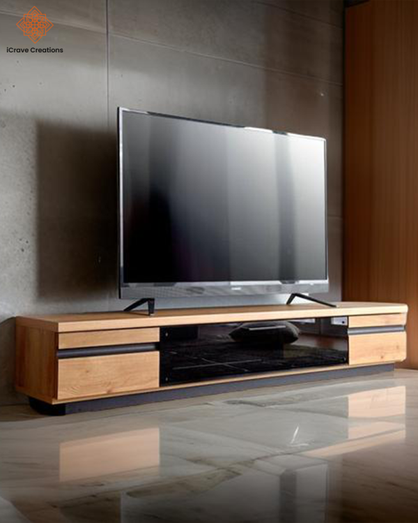 TV Unit with Glass Door